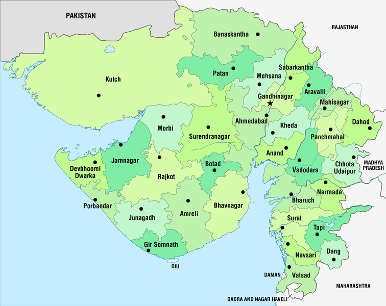 गुजरात जिला लिस्ट | Gujarat District List